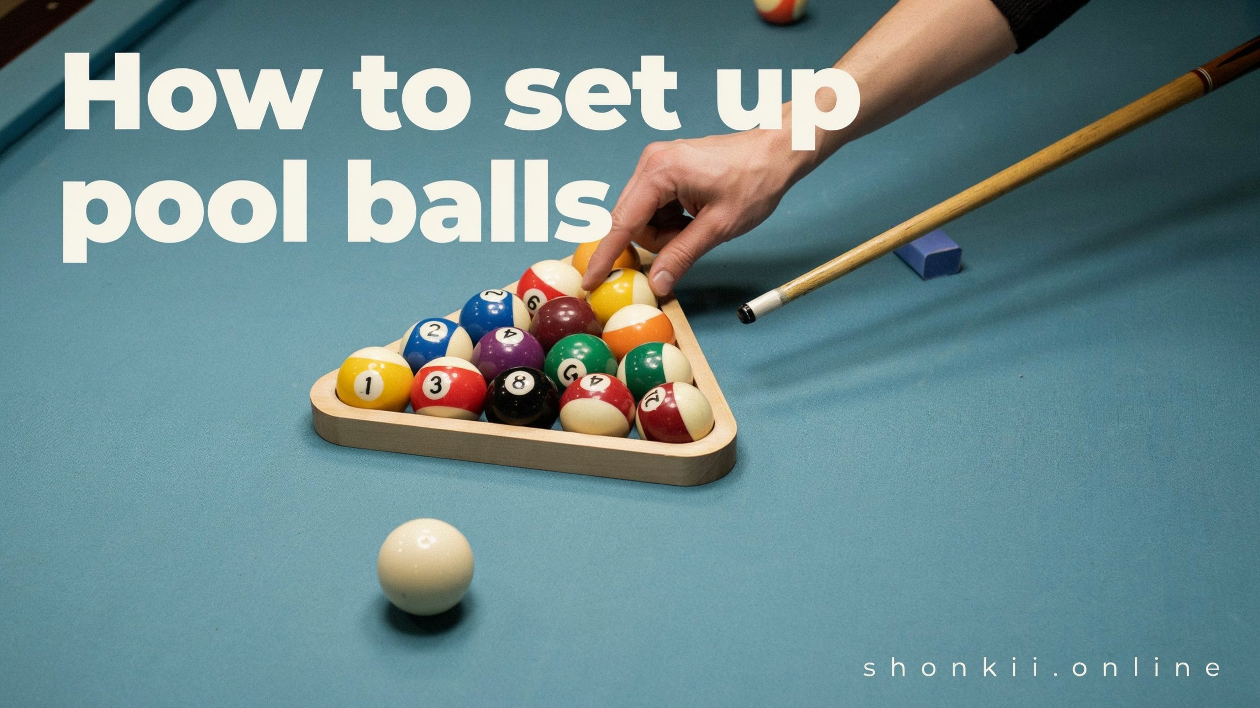 How to set up pool balls